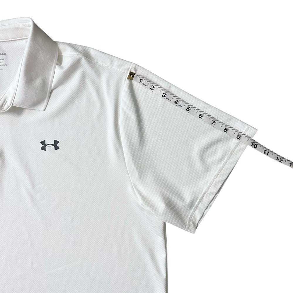 Under Armour The Performance Polo Short Sleeve Shirt White Size XXL - Picture 6 of 7